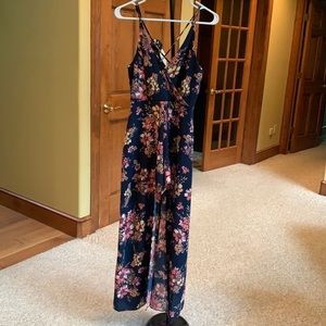 Blue Floral Romper